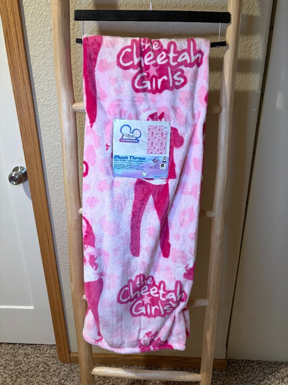 Disney The Cheetah Girls Plush Throw Blanket Pink 50x70 NWT